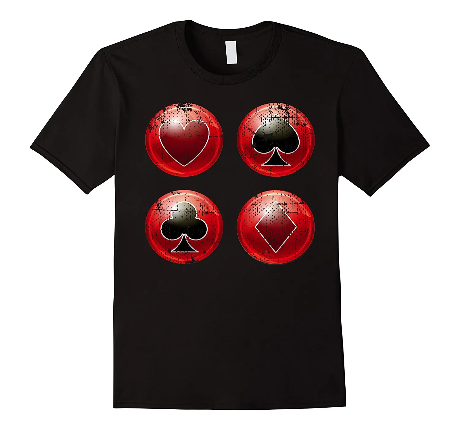 

2018 Fashion Hot Sale Poker Suits T Shirt Tee Shirt Custom Aldult Teen Unisex Digital Printing Fashion Funny New