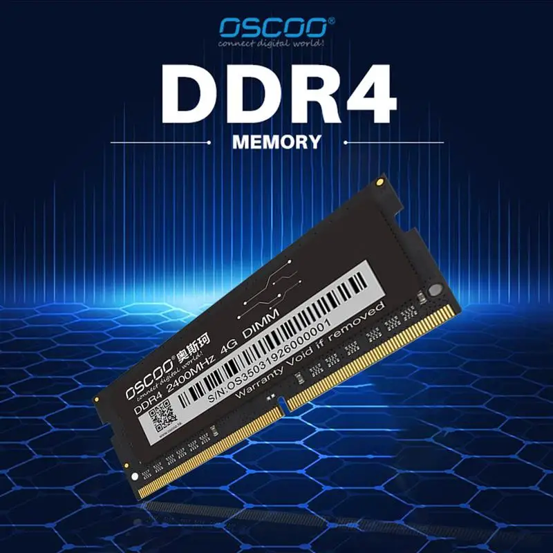 

Brand New OSCOO DDR4 Memory Bar 4GB/8GB/16GB 2400Mhz Desktop Laptop DDR4 Motherboard 260Pin 1.2V SO DIMM Desktop Memory