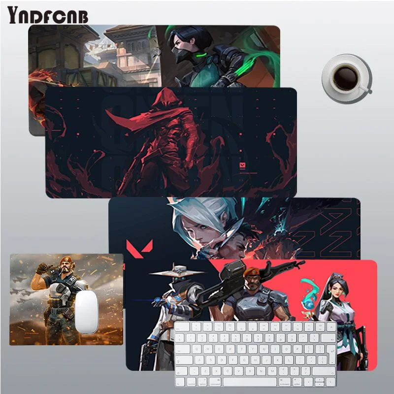 

YNDFCNB Valorant Top Quality Customized laptop Gaming mouse pad Size for Deak Mat for overwatch/cs go/world of warcraft