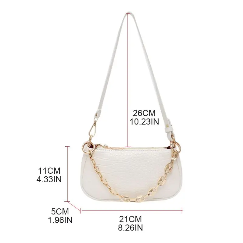 

Fashion Crocodile Pattern Women PU Leather Handbag Shoulder Lady Bag Tote Purse QXNC