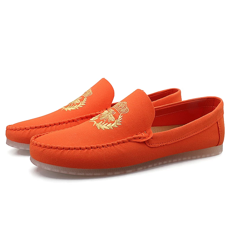 Мужская повседневная обувь Роскошная брендовая замшевая дышащая Нескользящая