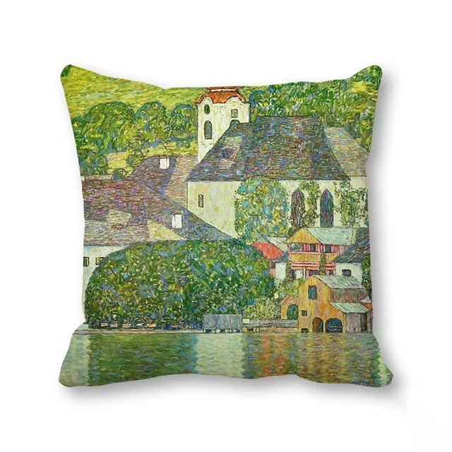 И наслаждайтесь зеленой сельской местности Стиль мягкий чехол для подушки из