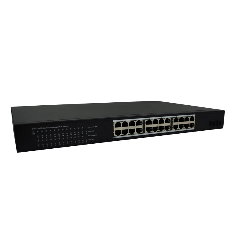 News Comfast gigabit Poe Switch 24 port 10/100/1000Mbps Ethernet Network SFP solt 52Gbps 250W for IP camera wireless AP | Компьютеры и