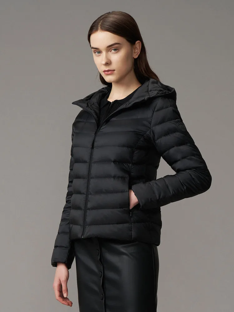 Winter New down Jacket Women's Thin Hood Short Portable down Jacket Trendy Ins Jacket duck down jacket women