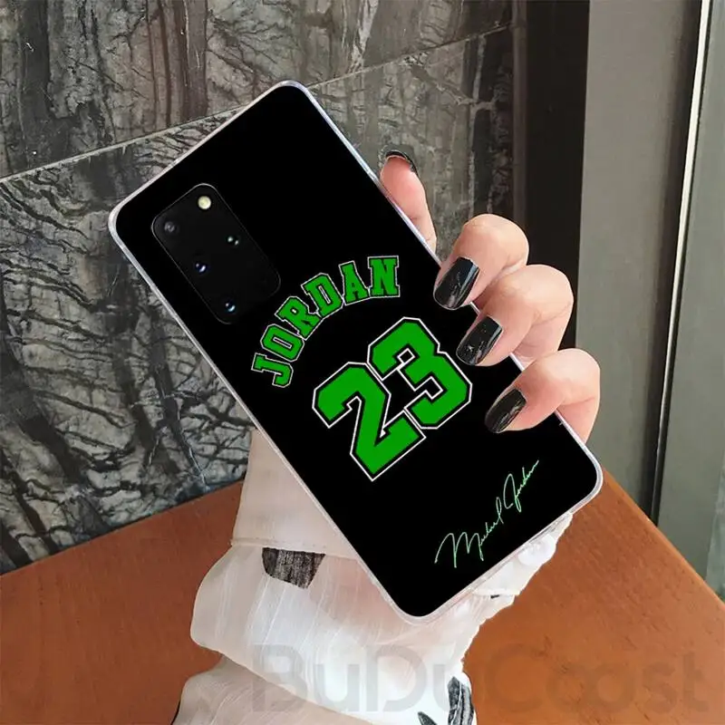

NEW Sports 23 Jordan Phone Case For Samsung S5 6 7 8 9 10 S8 S9 S10 Plus S10E Lite S10-5G S20 UITRA Plus
