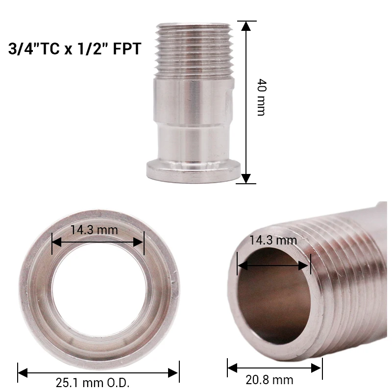 Тройной зажим 3/4 дюйма с наружным диаметром 1/2 мм и 25 1 дюйма|Пивоварение| |