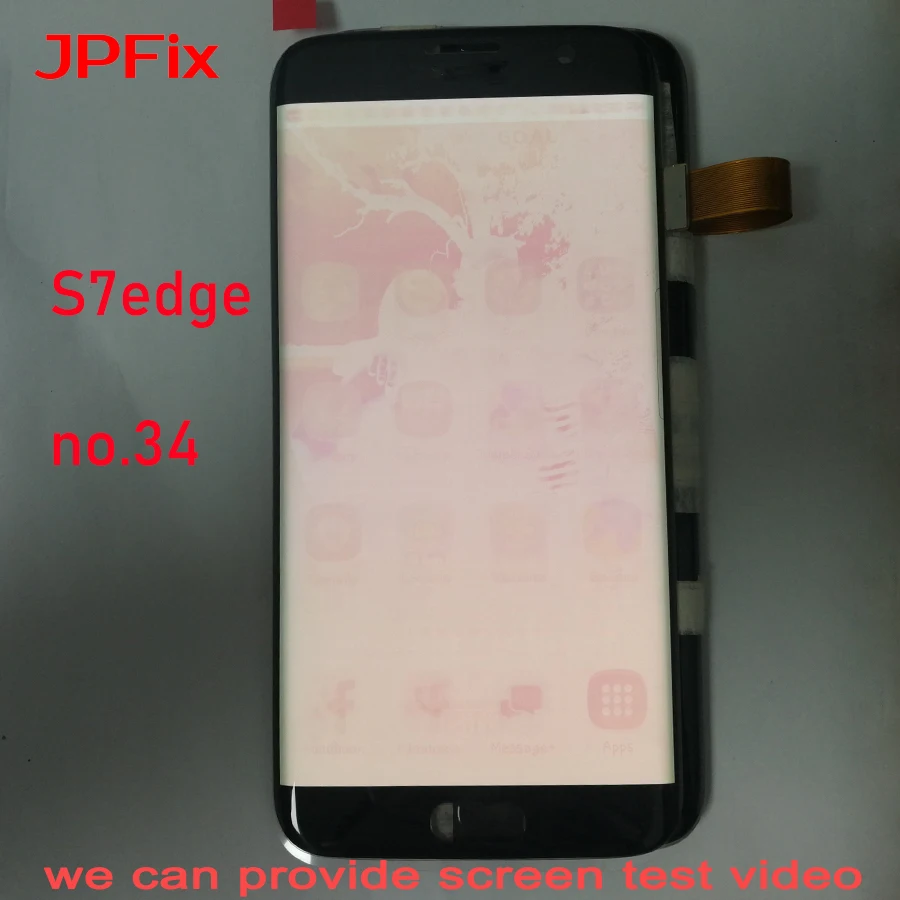 JPFix AMOLED для Samsung Galaxy S7 Edge G935FD G935A G9350 ЖК дисплей с сенсорным экраном в сборе Полная