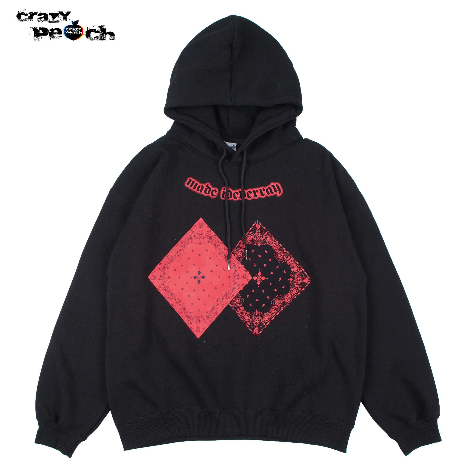 

Bandanna Punk Gothic Cartoon Jojo Mens Streetwear Hoodie Retro Bandana Vintage Oversized Anime Hoodie Harajuku Men Hoodies