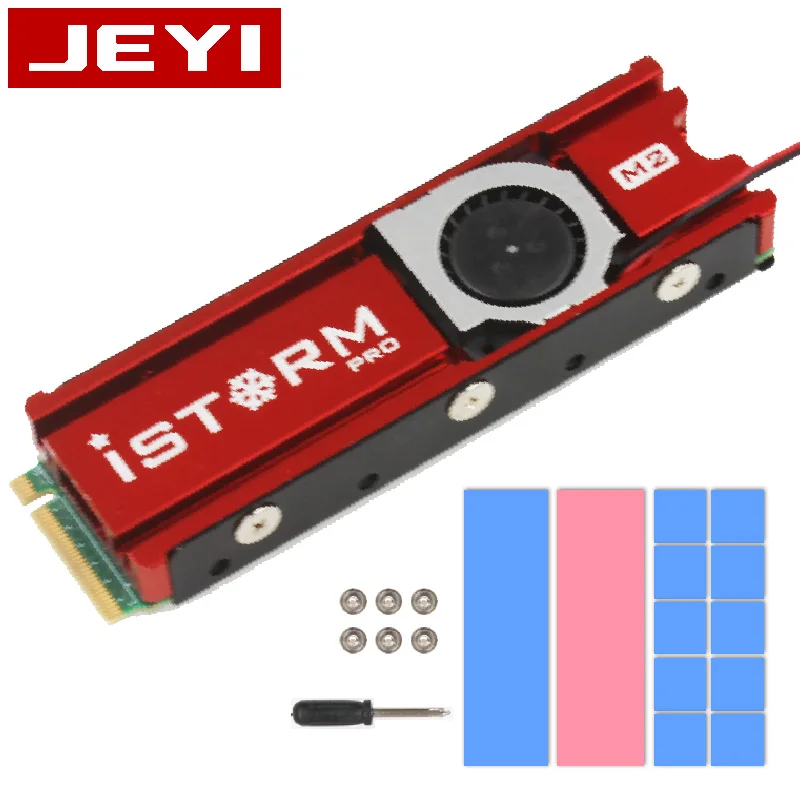 JEYI охлаждающий военный корабль штормовой вентилятор NVME NGFF M.2 радиатор ssd алюминиевый лист теплопроводность Кремниевая пластина охлаждающий вентилятор Радиатор