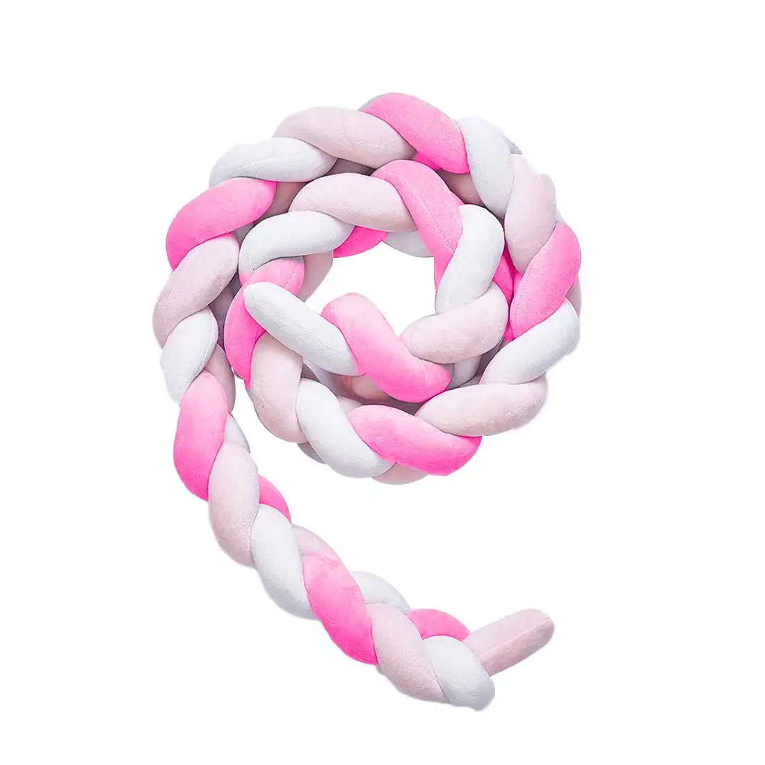 1M pink white red 1 м/2 м/3 М Премиум хлопок супер мягкий Противоскользящий забор для детской кроватки детская подушка для кроватки Детская кроватка защитный коврик для кроватки - Цвет: 1M pink white red