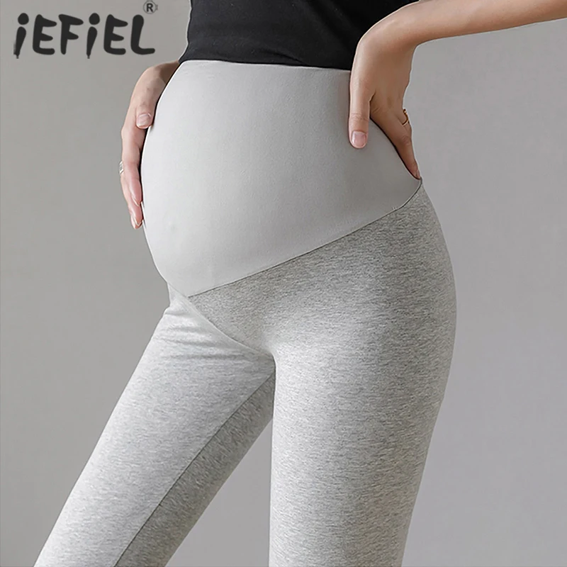 

Casual Leggings For Pregnant Women High Waist Soft Slim Belly Pants Pregnancy Stretchy Sports Clothes Maternity Fitness Trousers