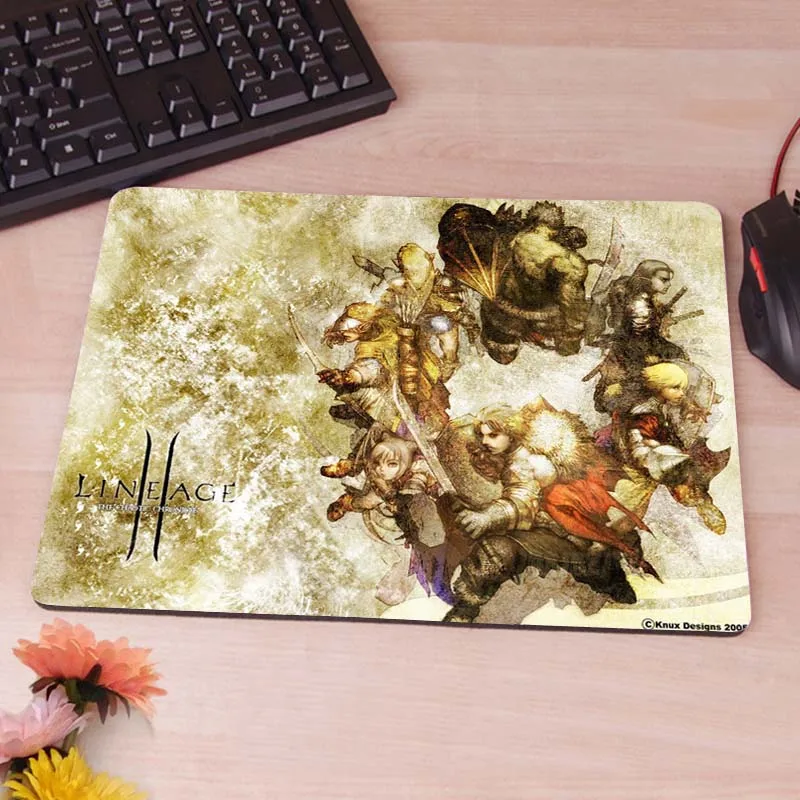 18x22cm Congsipad уникальный дизайн lineage 2 Лучшая игра Пользовательские Коврики для мыши резиновый коврик не оверложенный Коврик для компьютерной мыши дизайн собственный коврик для мыши - Цвет: 18x22cm