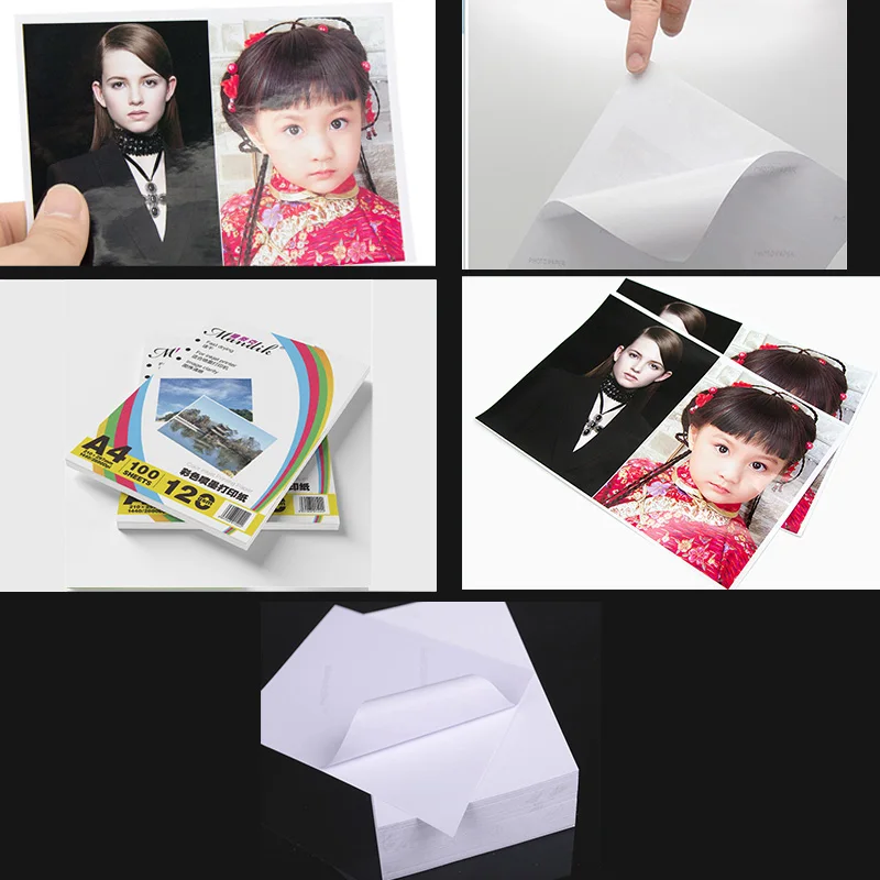 120 г A4 100 листов самоклеящаяся чернильная печатная бумага/упаковка и фотобумага