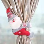 Рождественский держатель для занавесок, украшения для рождества в виде Санта-Клауса, лося, аксессуары для дома, рождественские подарки, Рождество, Новый год 2021