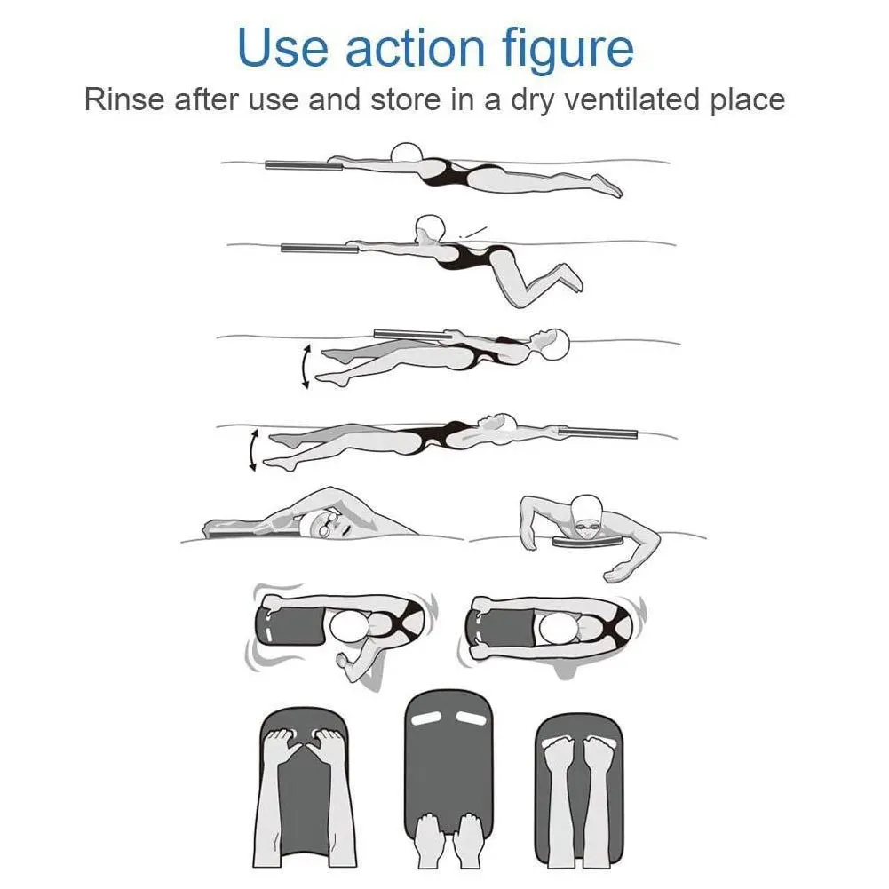 

New Swimming Kickboard Plate Surf Water Child Kids Adults Safe Pool Training Aid Float Hand Foam Board Tool 43x29x2.8 Cm