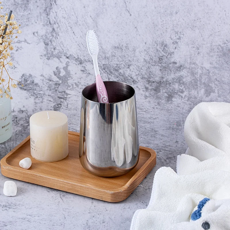 Металлический стакан держатель для кистей макияжа вина зубных щеток столешница