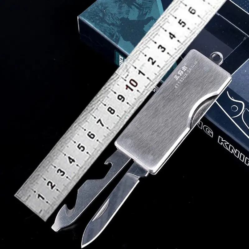 Sanrenmu SRM 4115 мини брелок складной карманный Фруктовый нож Ferramentas Открытый