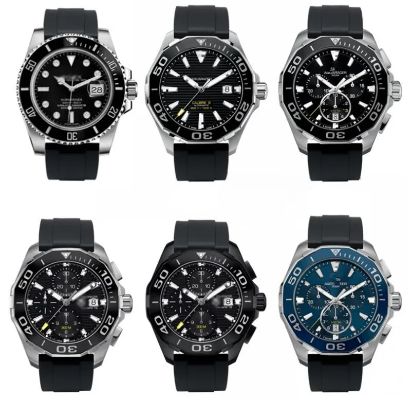 Горячий гладкий ремень 18 мм 20 мм 22 мм для RX Deepsea Seiko Omega часы высшего качества черная силиконовая резина Ремешок для часов Твердая стальная пряжка