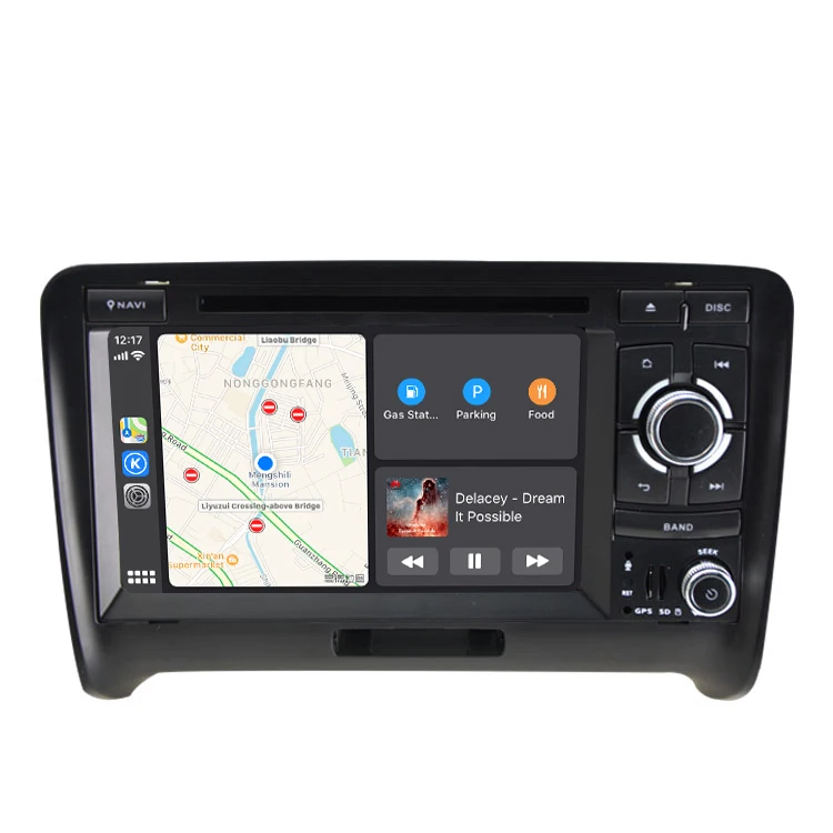 CarExc 7 дюймов Android 9,0 Радио беспроводной CarPlay gps Навигация DVD плеер для Audi TT MK2 8J 2006 2007 2008 2009 2010 2011 2012