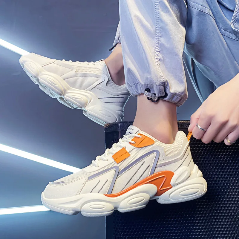 

Мужская повседневная обувь из дышащего материала на шнуровке; Мягкая Мода тапки для мужчин лоферы; Новинка; Zapatos Mujer модная обувь для мужчин ...