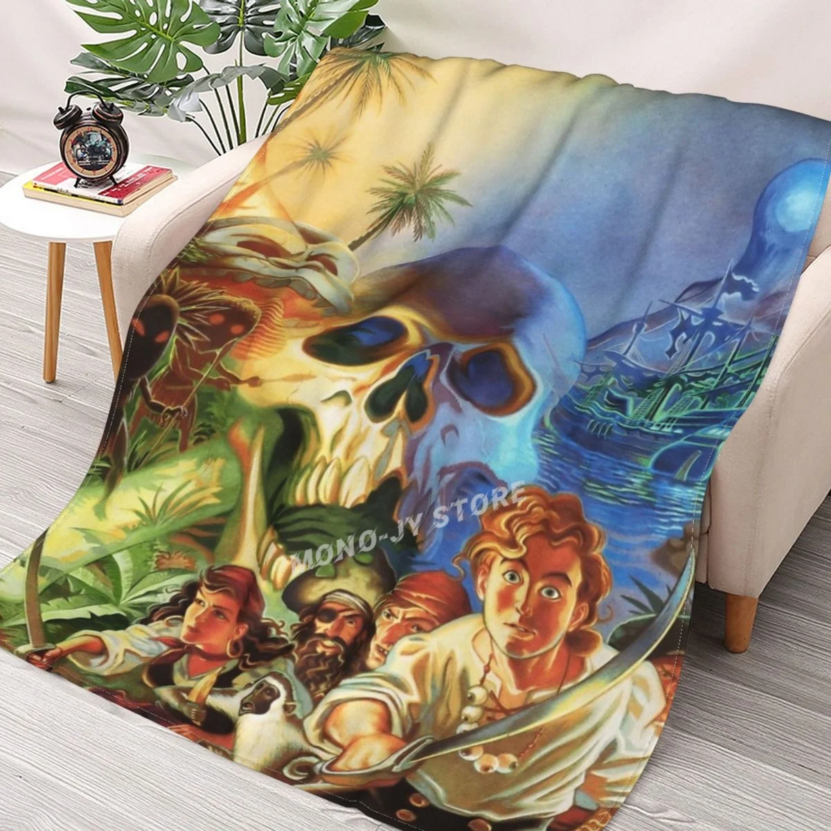 

The Secret Of Monkey Island 1 (высокая контрастность) плед одеяло шерпа одеяло постельное белье мягкое одеяло s