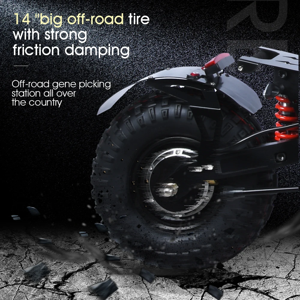 14inch 8000W Electric Scooter 80-300kms Range 60V/72V Dual Motor Newest Design Big Screen Adults Off Road Tire E | Спорт и