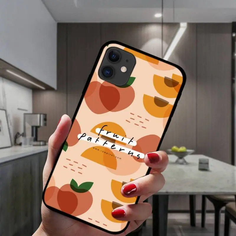 

ZFGHSHYQ Fruit Peach Wallpaper Phone Case For IPhone 6 6s 7 8 Plus X Xs Xr Xsmax 11 12 Pro Promax 12mini