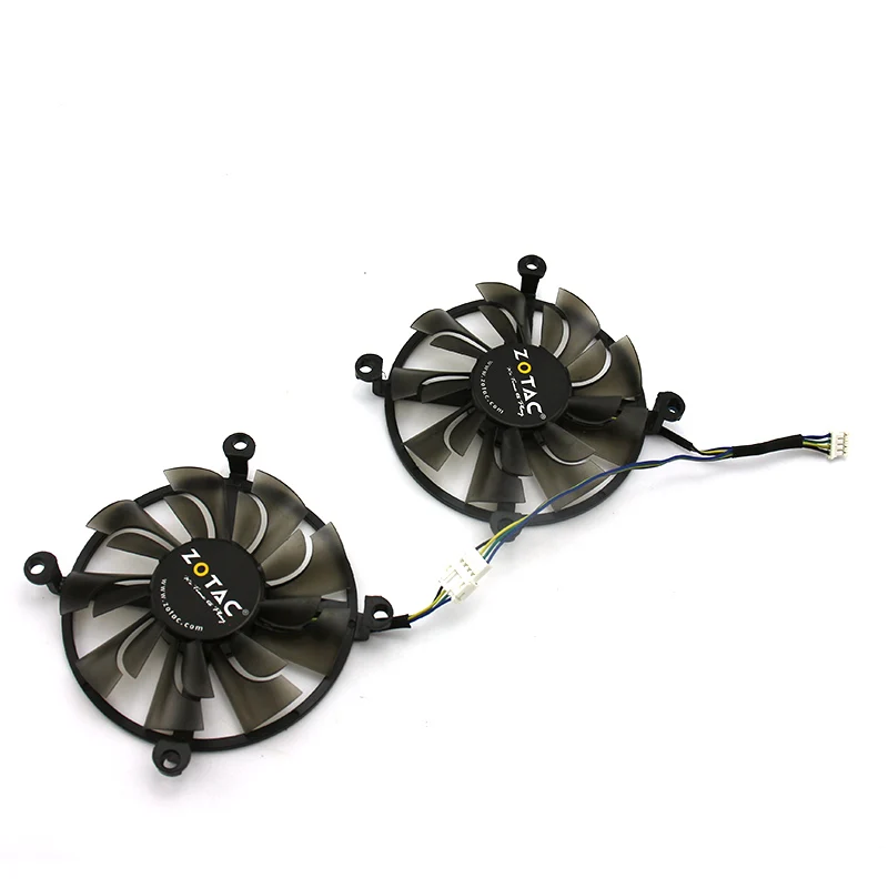 2psc/1 лот 4Pin кулер вентилятор заменить GPU для ZOTAC GTX1060 3 ГБ GTX960 GTX950 4GD5 видеокарта