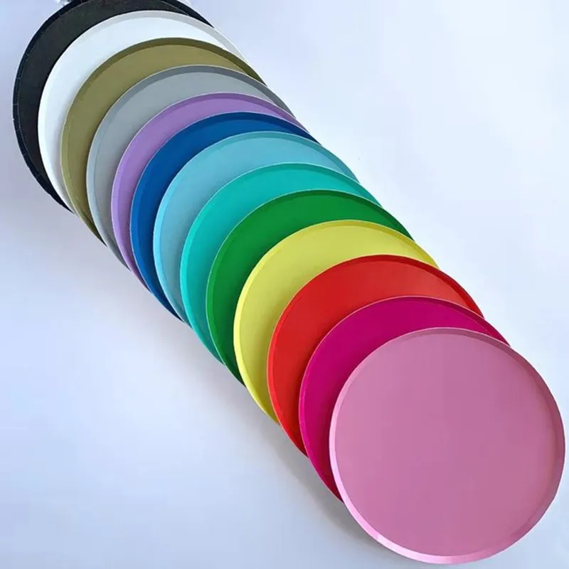 

New Colorful Paper Plates Solid Color Disposable Tableware Plates Decoration Birthday Wedding Holiday Party Supplies