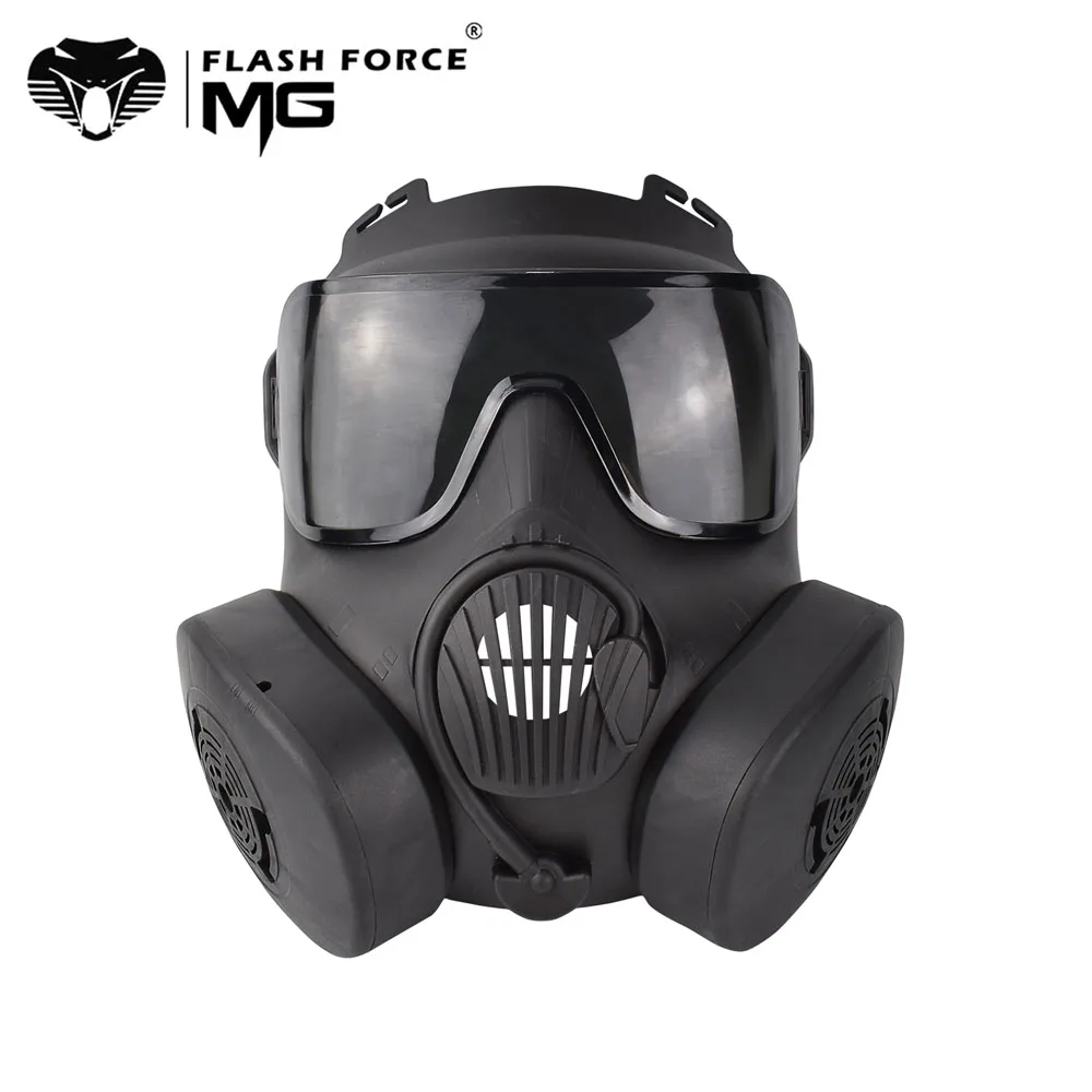 Airsoft Mask Full Face with Goggles CO2 Gun Accessories Paintball Tactical Masks Breathable Anti-Fog PC Lens Protective