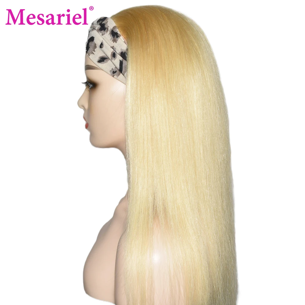 Mesariel 613 светлые прямые пучки волос с застежкой M Малазийские Волосы Remy пупряди