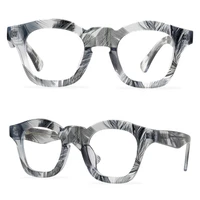 vintage square glasses frame men women acetate transparent retro black thick glasses optical myopia eyeglasses frames eyewear