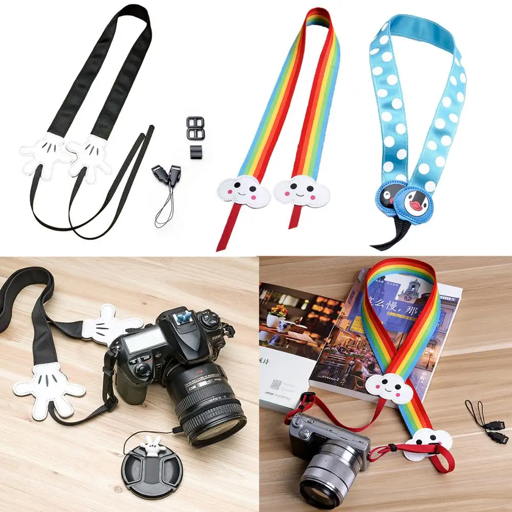 

Besegad Universal Cute Cartoon Camera Shoulder Neck Strap Belt Lanyard for Canon Nikon Sony Fujifilm Instax Mini 9 8 8+ Instant