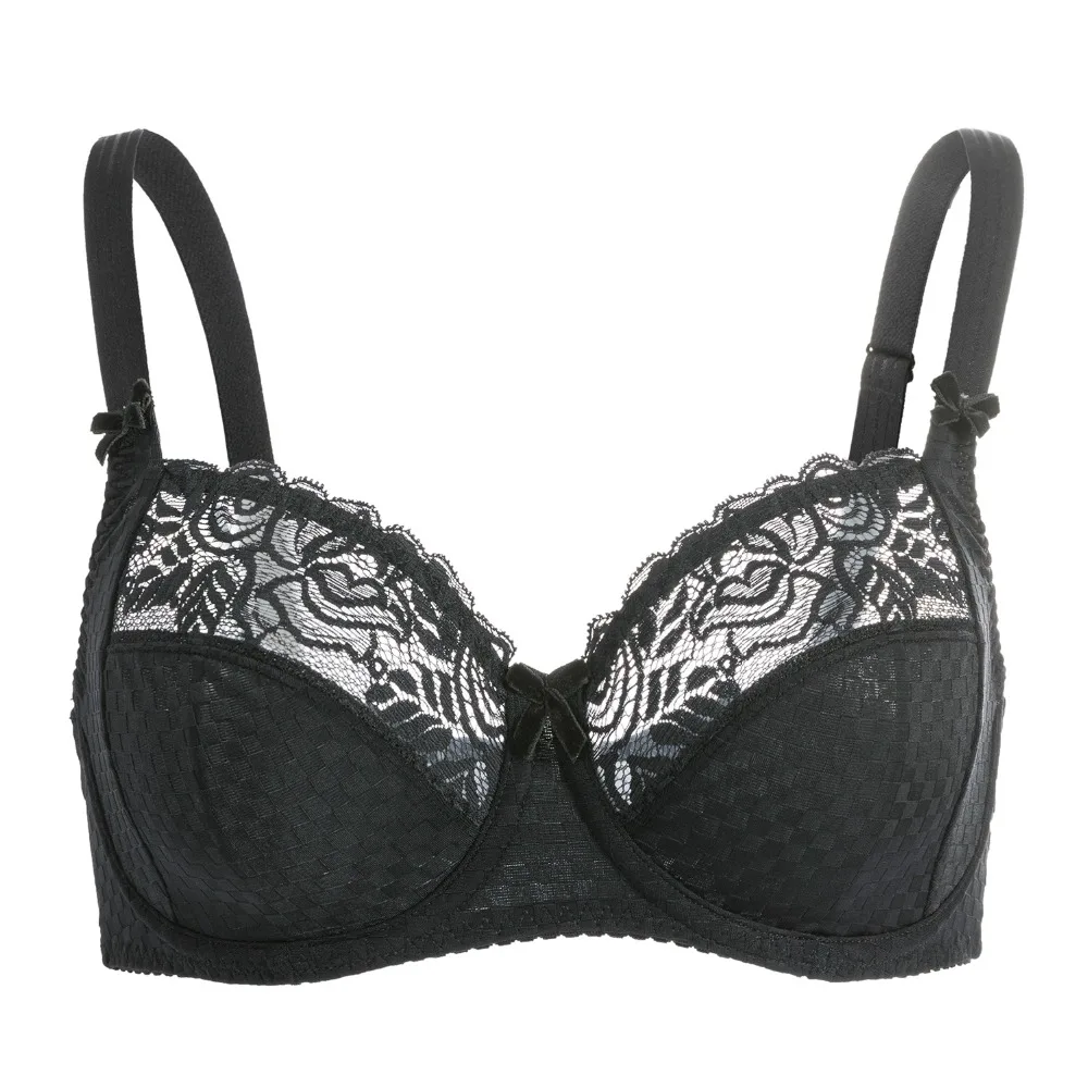 

Hot Sale Women's Smooth Lace No Padding Full Cup Support Underwire Bra