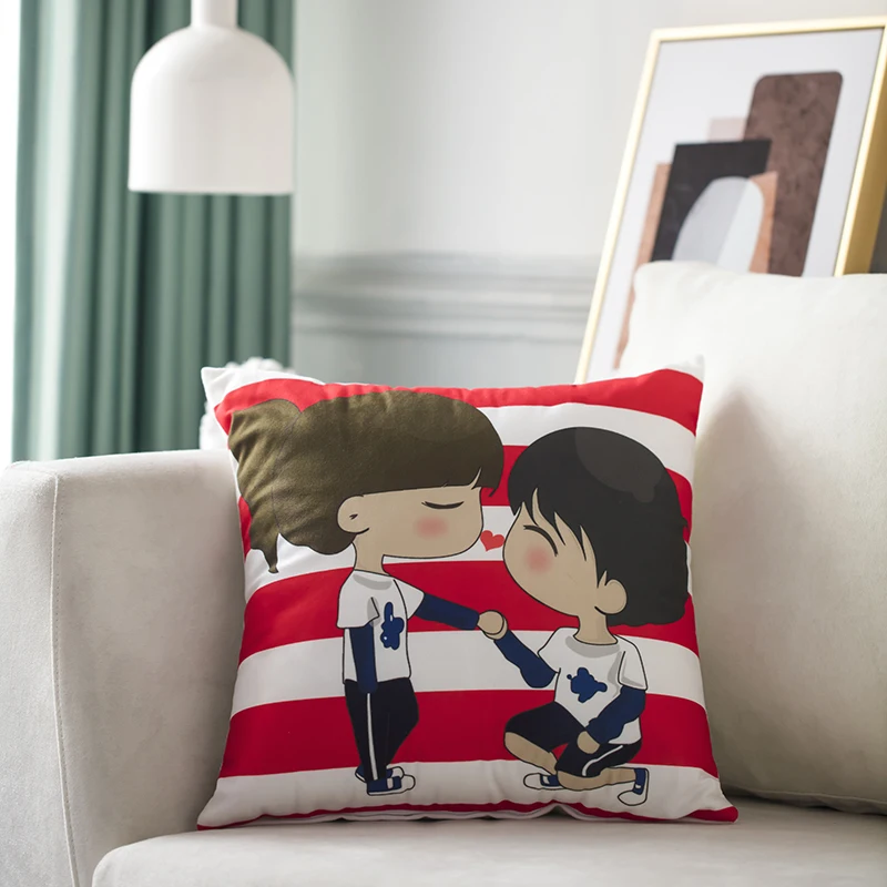 Симпатичная короткая плюшевая наволочка шарф для любви медведь кошка собака