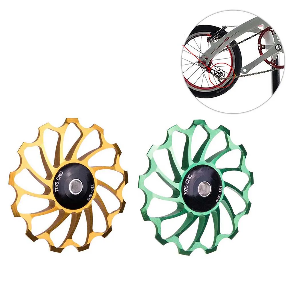 

13T Bicycle Rear Derailleur Riding Wheel Ceramic Bearing Pulley Mountain Bike Road Bike Guide Wheel Bicycle Accessories