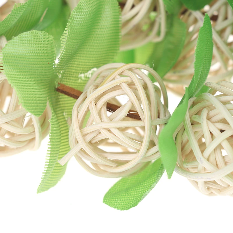 

1Pcs Rattan Ball Funny Parrots Supplies Interactive Toys Bird Accessories Wooden Bite Toy Cockatiel Parrot Molars