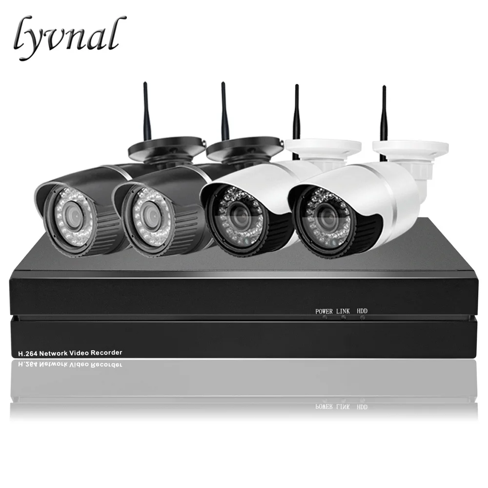 Наблюдения WI-FI Системы 4 шт. Беспроводной Камера WI-FI 1080P Watherproof безопасности Камера P2P и 5mp 8CH 1080P NVR KIT 1 ТБ 2 ТБ HDD - Цвет: Многоцветный