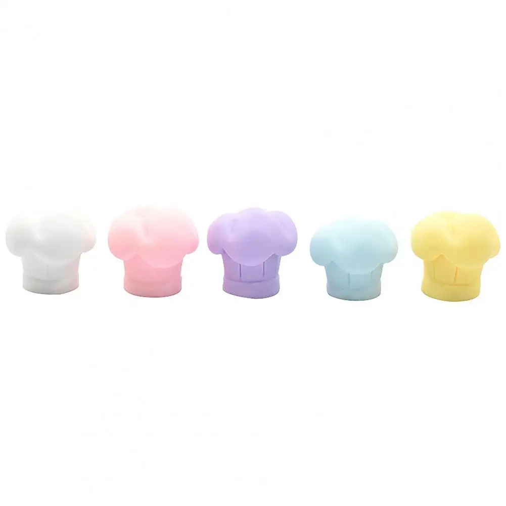 

5Pcs Miniature Resin Chef Hat Decorative Mini Accessories Toys Decoration DIY Material for Mobile Phone Case