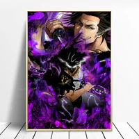 home decoration black clover paintings wall art canvas modular picture hd japanese cartoon figure print posters for living room