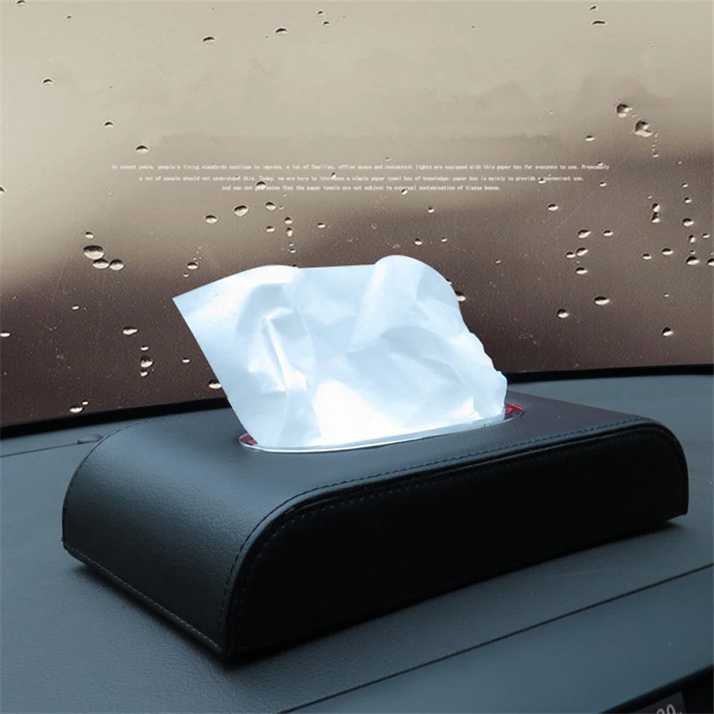 Коробка для салфеток из искусственной кожи автомобиля коробка дома и ванной