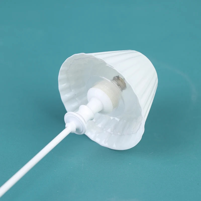 1:12 Домашний Светильник для кукольного домика Напольная Лампа с белым корпусом 12