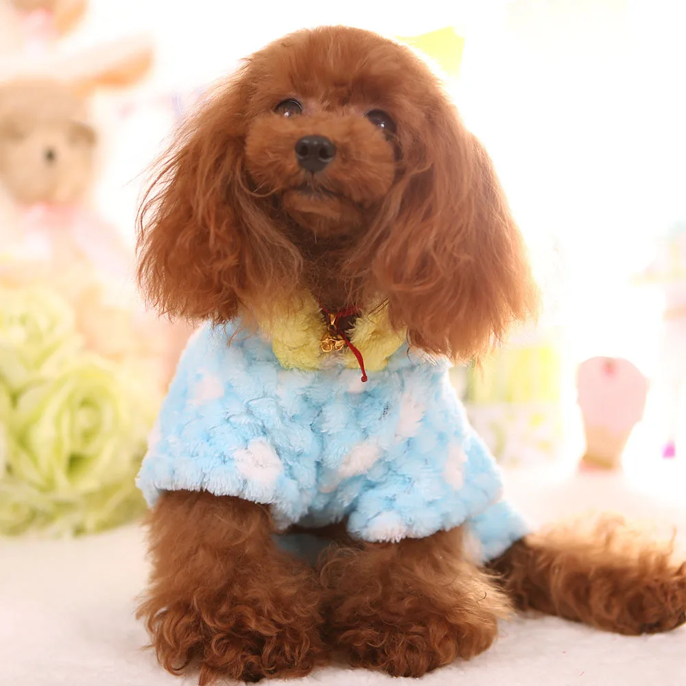 Осенне зимняя одежда для домашних животных Новая Толстая четырехногая хлопковая