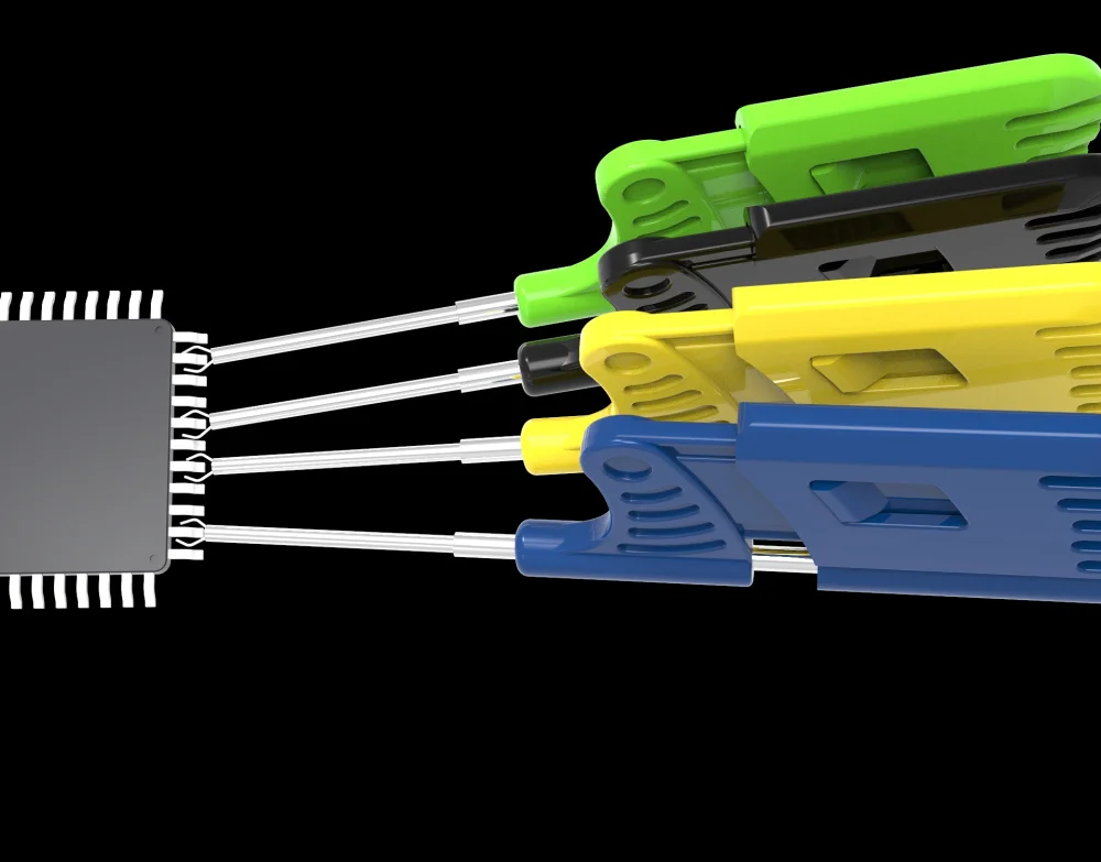 SOP/SOIC/TSSOP/TSOP/SSOP/MSOP/PLCC QFP SMD IC Chip pin CLIP DIP mini chip clip 10 шт./компл.|ic chip|soic clipsop |