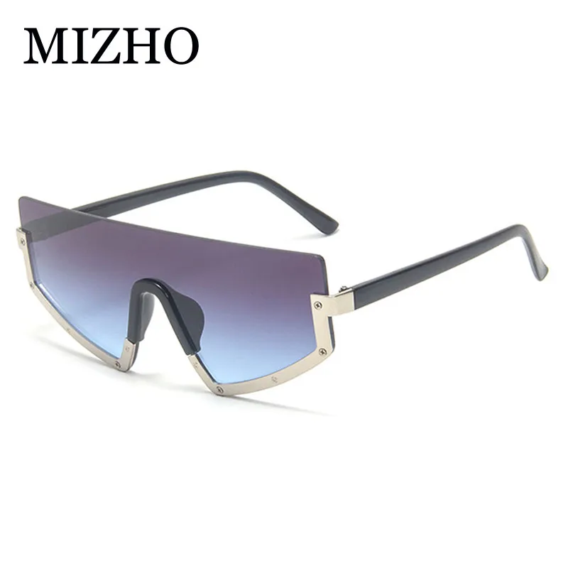 MIZHO большие сиамские солнцезащитные очки для женщин роскошные полуоправы мужчин