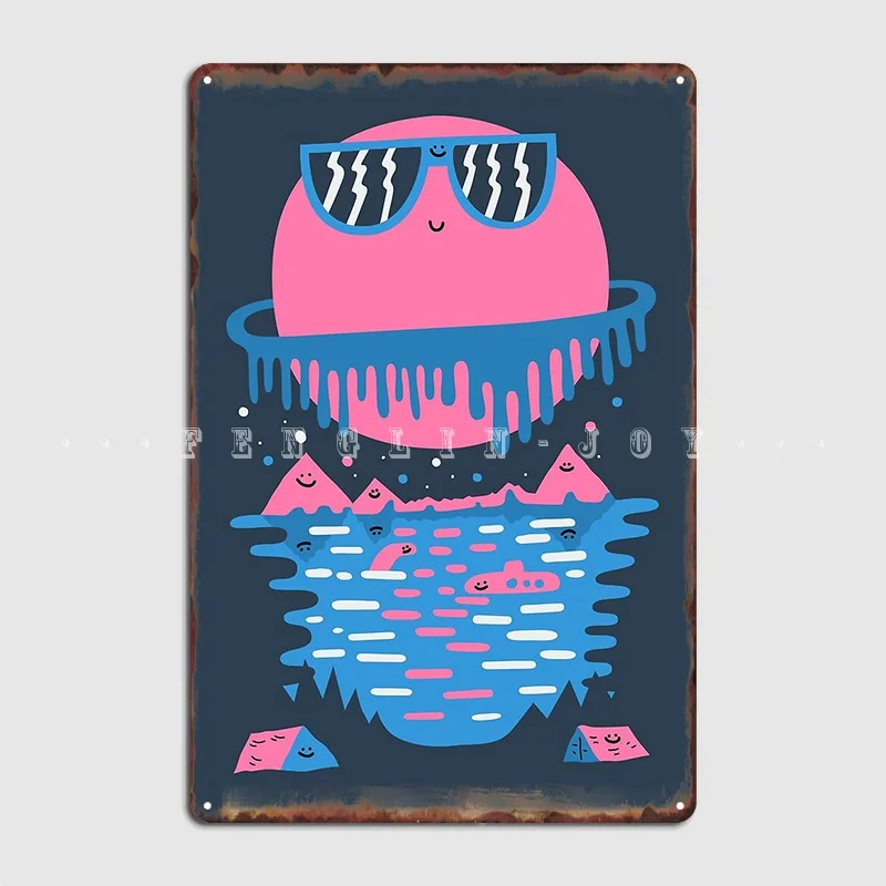 Happy Outdoors Poster Metal Plaque Wall Mural Cinema Customize Wall Decor Tin Sign Posters