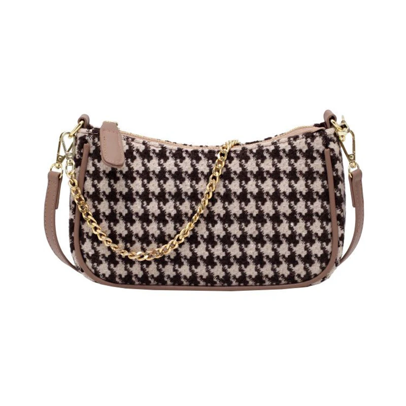 

Diamond Pattern Women Underarm Bag Vintage Design PU Leather Ladies Small Shoulder Bags Female Tote Baguette Purse Handbags