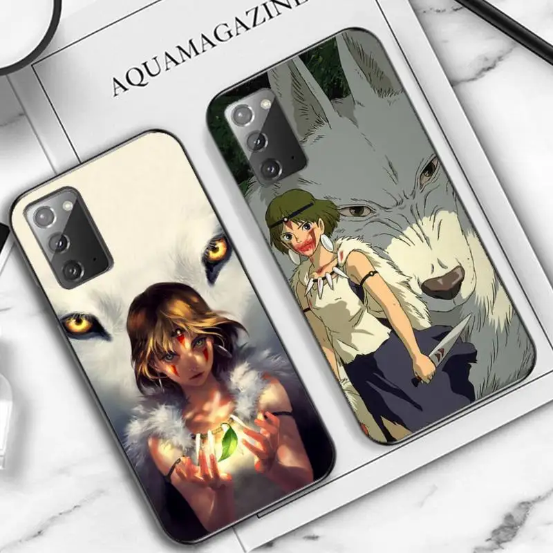 

YNDFCNB Princess Mononoke Phone Case for Samsung Note 5 7 8 9 10 20 pro plus lite ultra A21 12 72