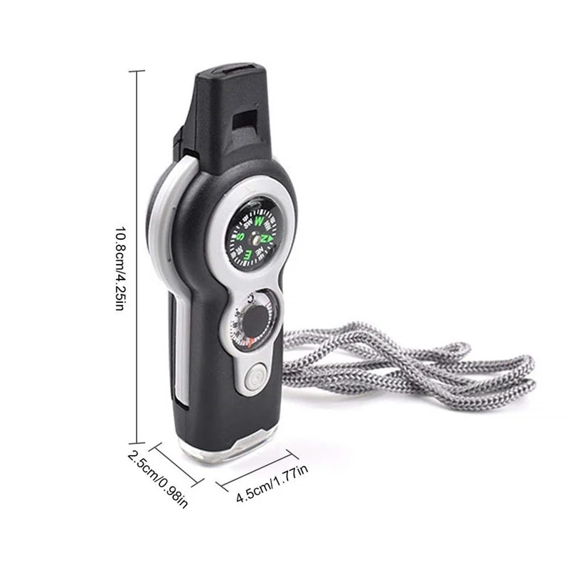 7 в 1 высокого качества многофункциональный инструмент для кемпинга свисток с