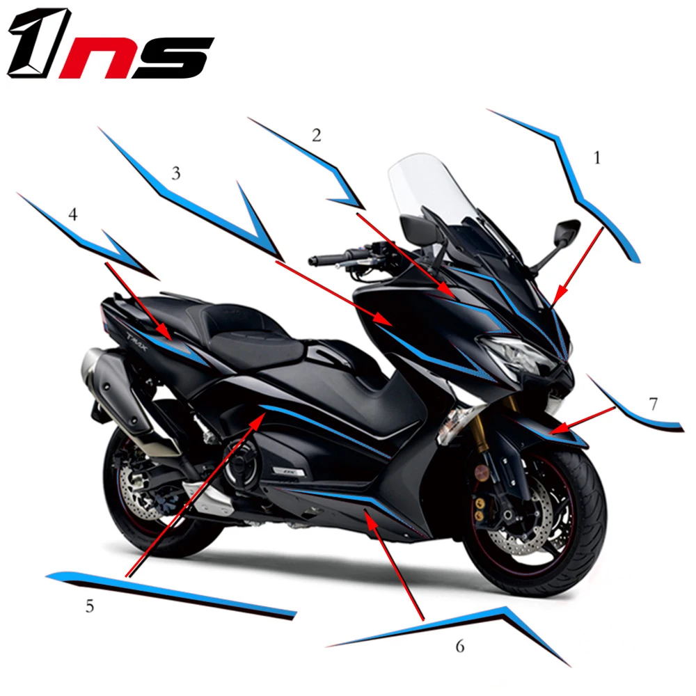 

Светоотражающие наклейки для мотоциклов Yamaha TMAX 530 TMAX530/Dx/Sx 2017 18